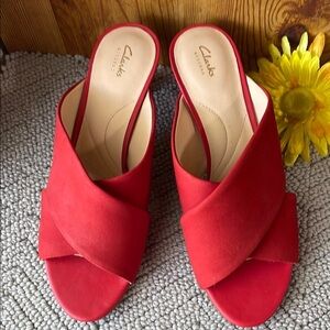 Clarks Women's Red Sandals